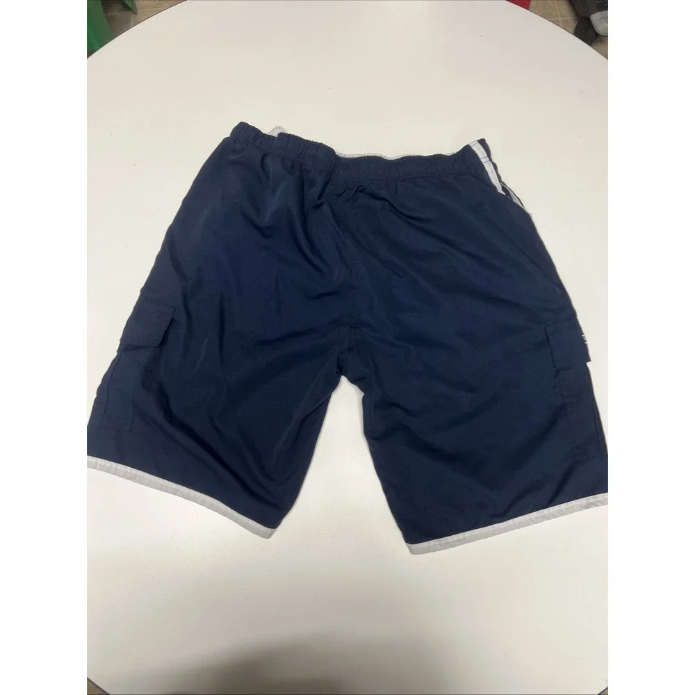 U.S. Polo Assn. Mens Swim Trunks Bathing Suit XL Swimwear Shorts Mesh Liner Blue